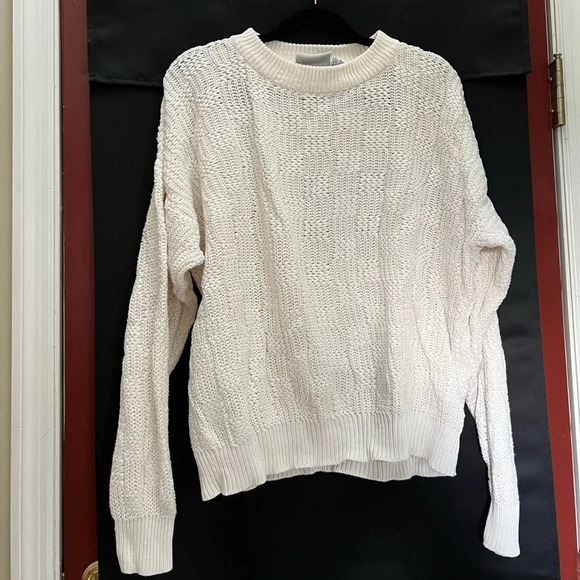 Vintage Beige Checker Sweater - Picture 2 of 8